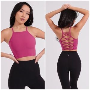 NWT BuffBunny sugar plum Ivy Crop Top